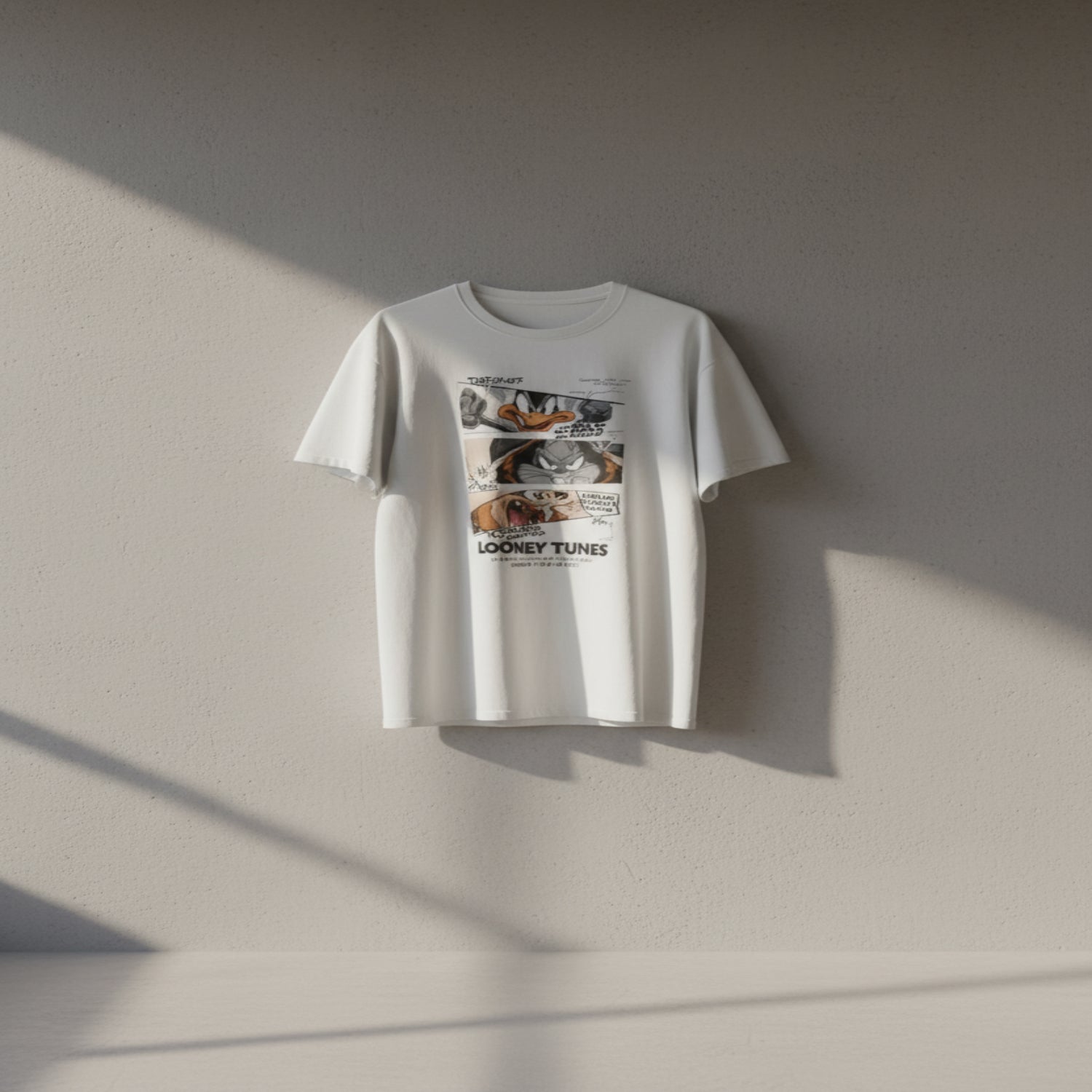 Looney Tunes Collage T-Shirt — Daffy, Bugs & Taz Retro Graphic Tee