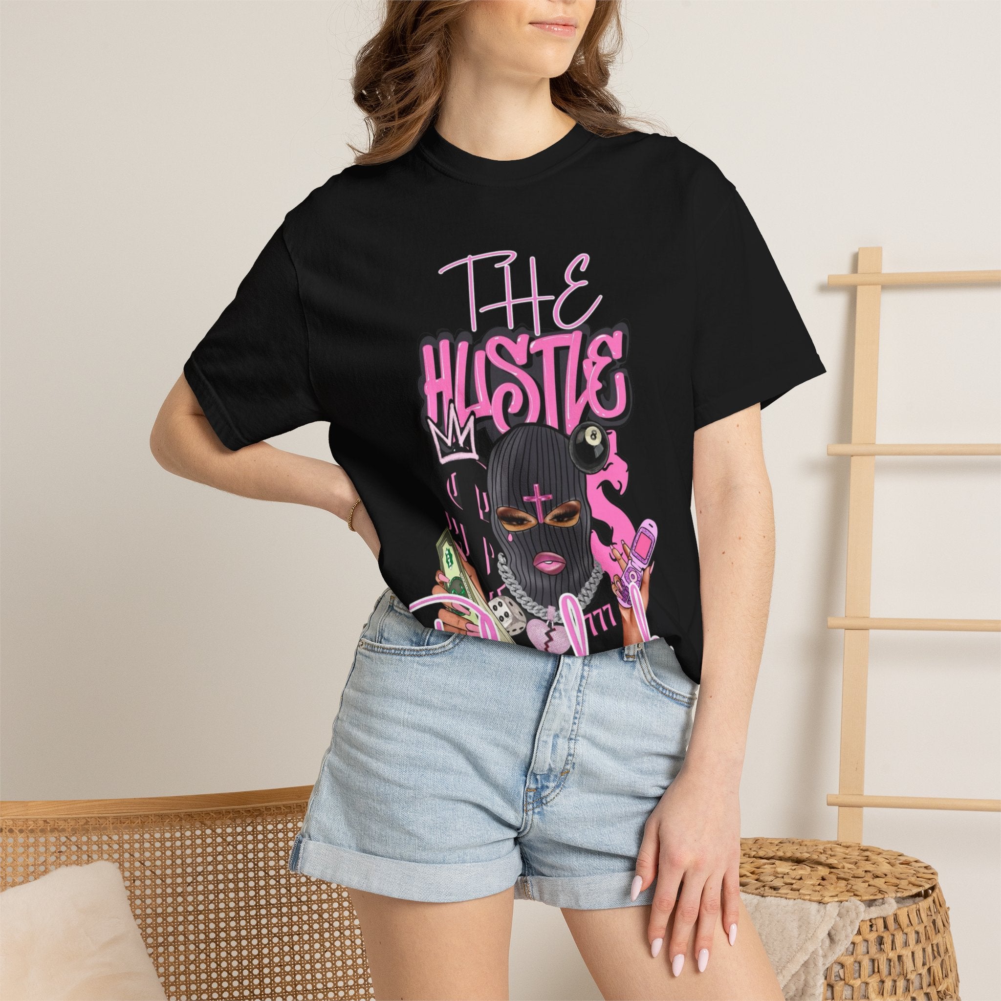 The Hustle Playbook T-Shirt Bold Pink Streetwear Graphic Tee