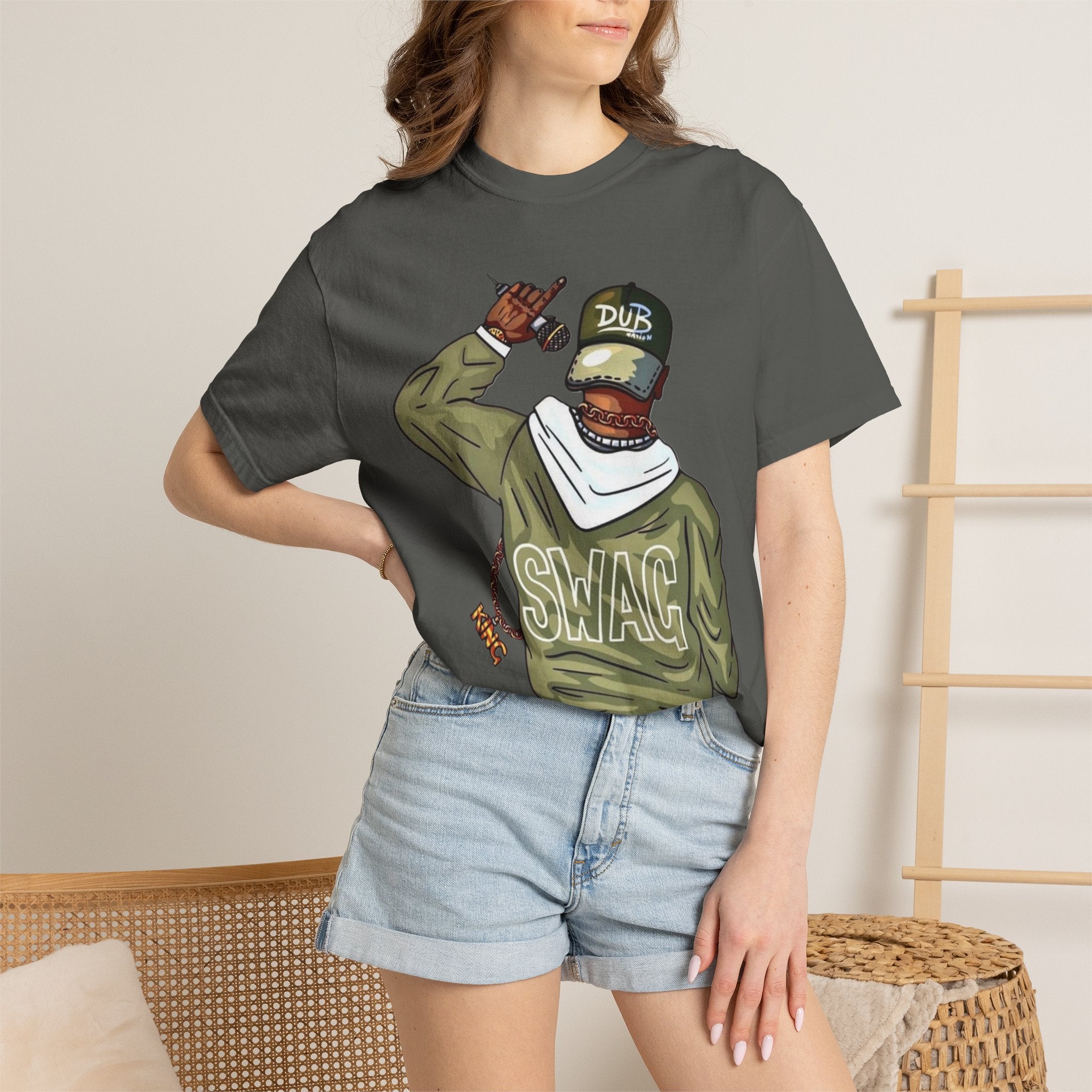 SWAG Graphic T-Shirt — Urban Streetwear Tee with 'DUB' Cap Illustration