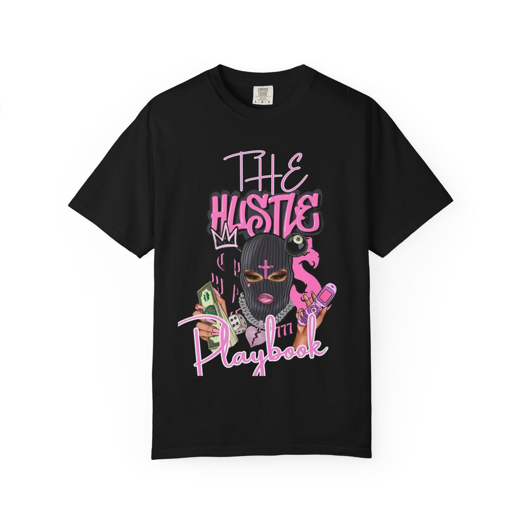 The Hustle Playbook T-Shirt Bold Pink Streetwear Graphic Tee