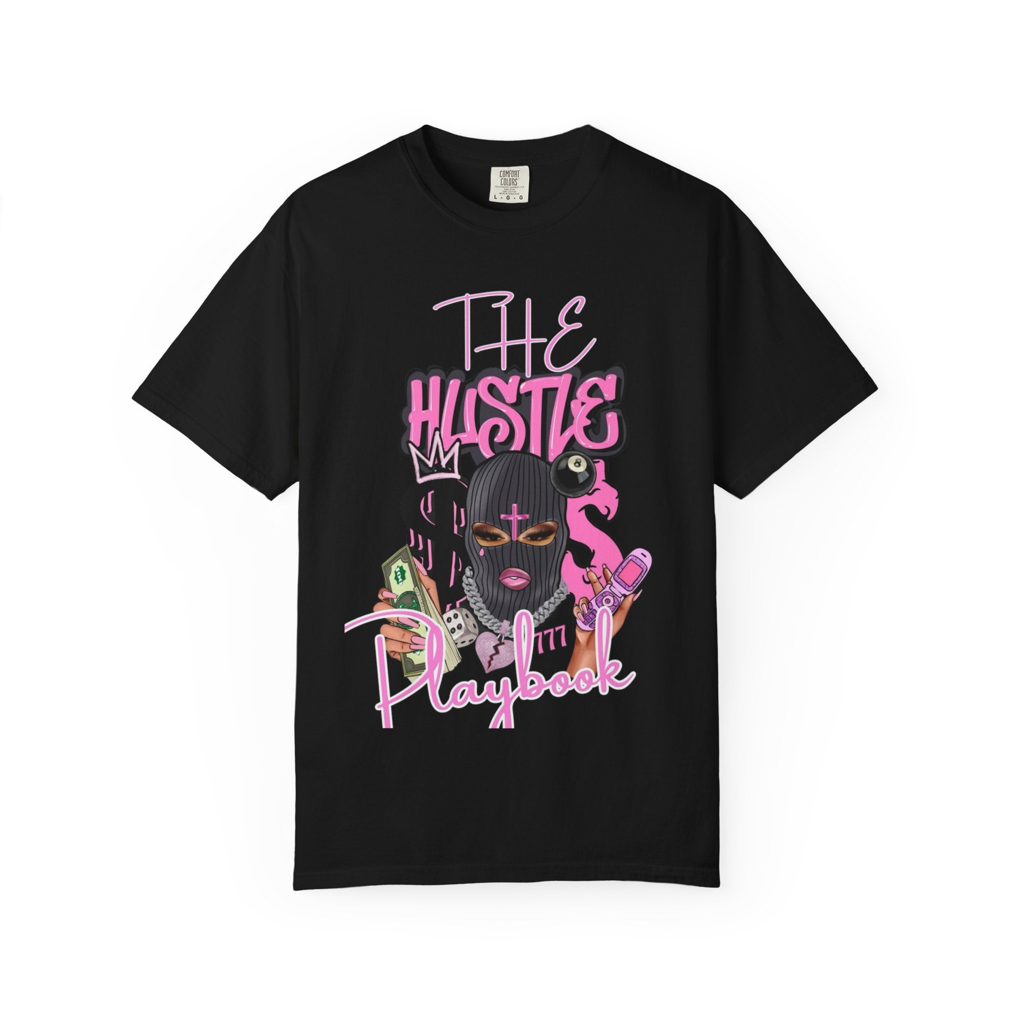 The Hustle Playbook T-Shirt Bold Pink Streetwear Graphic Tee